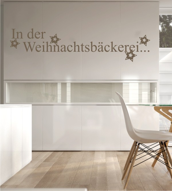 In der Weihnachtsbäckerei als Wandtattoo
