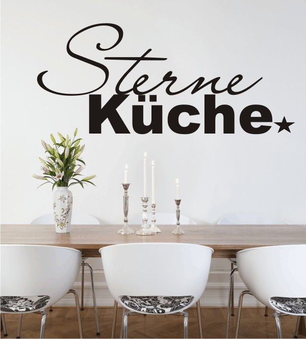 Sterne Küche als Wandtattoo
