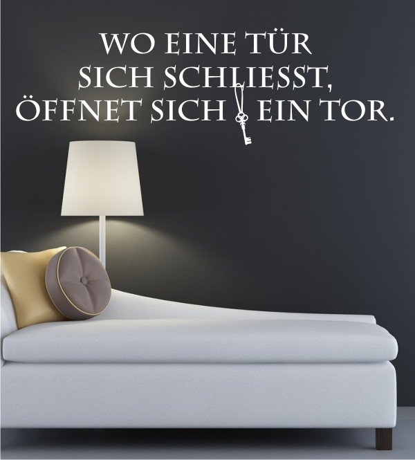Wo eine Tür... als Wandtattoo