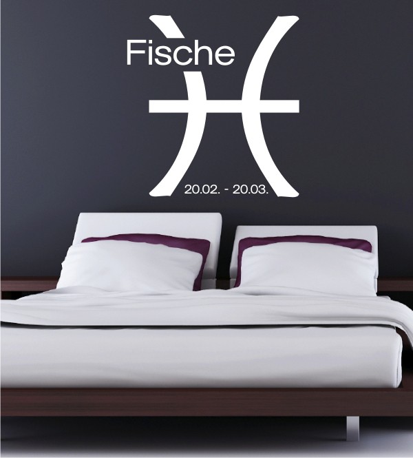 Sternzeichen Fische als Wandtattoo