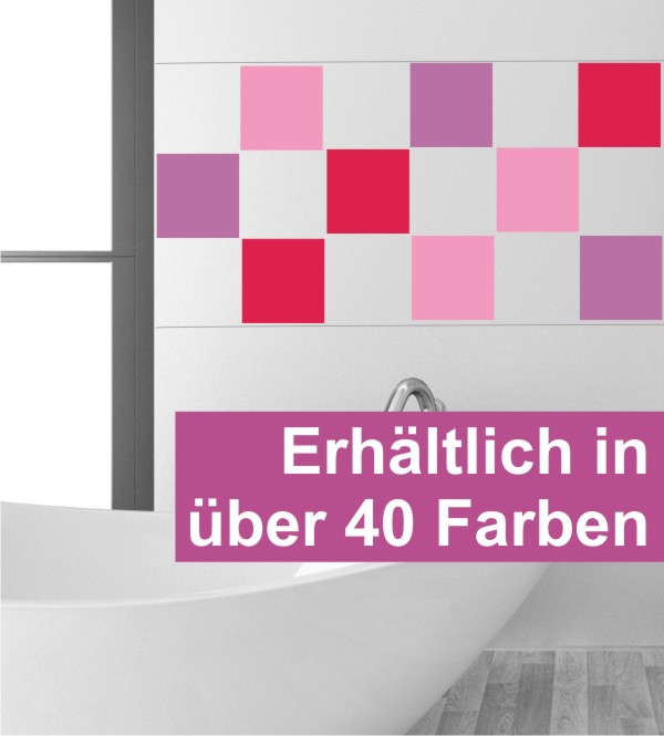 Fliesentattoo Set dreifarbig 30 Stück