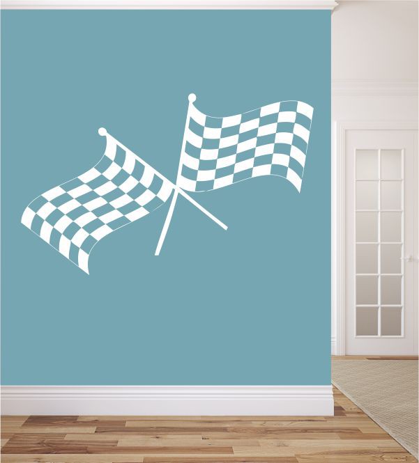 Zielflaggen als Wandtattoo