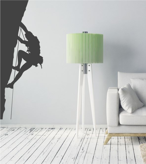 Kletterer als Wandtattoo