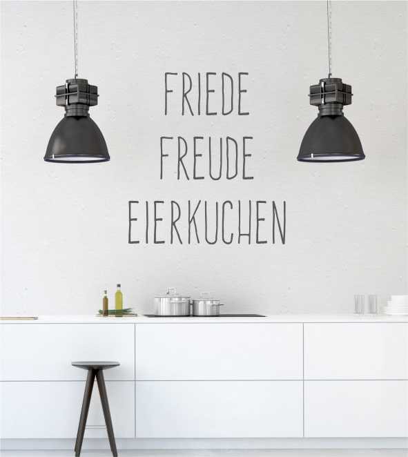 Friede Freude Eierkuchen als Wandtattoo