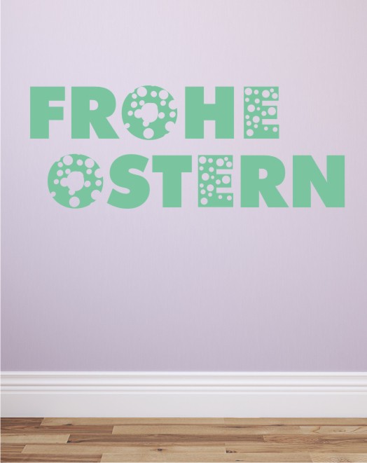 Frohe Ostern 7 als Wandtattoo