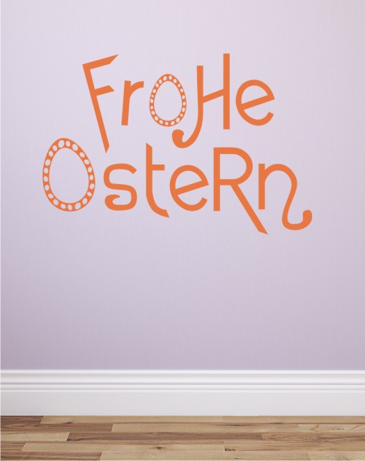 Frohe Ostern 5 als Wandtattoo