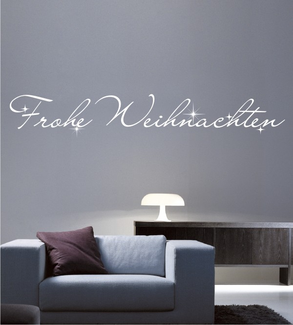 Frohe Weihnachten als Wandtattoo