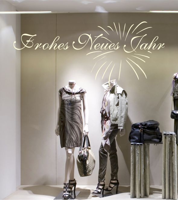 Frohes Neues Jahr als Wandtattoo