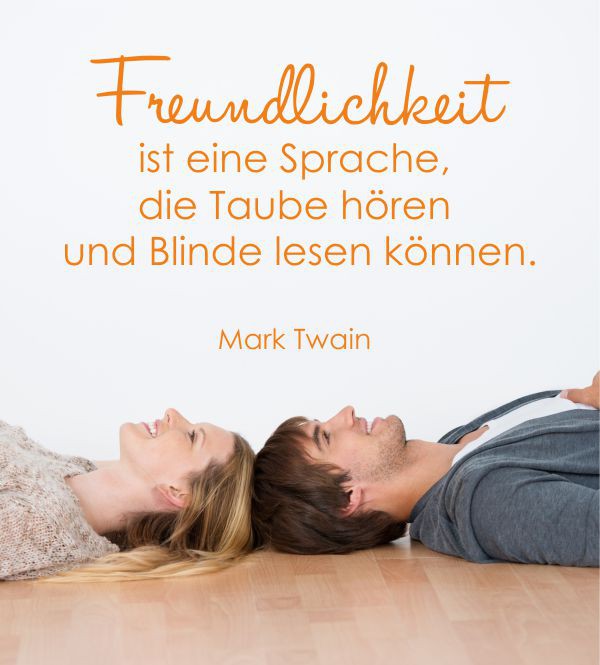 Freundlichkeit ist eine Sprache... als Wandtattoo