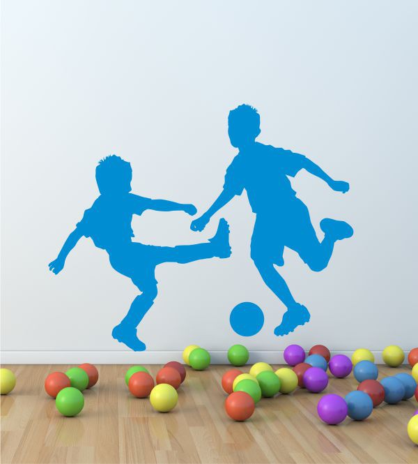 Fußballkids als Wandtattoo