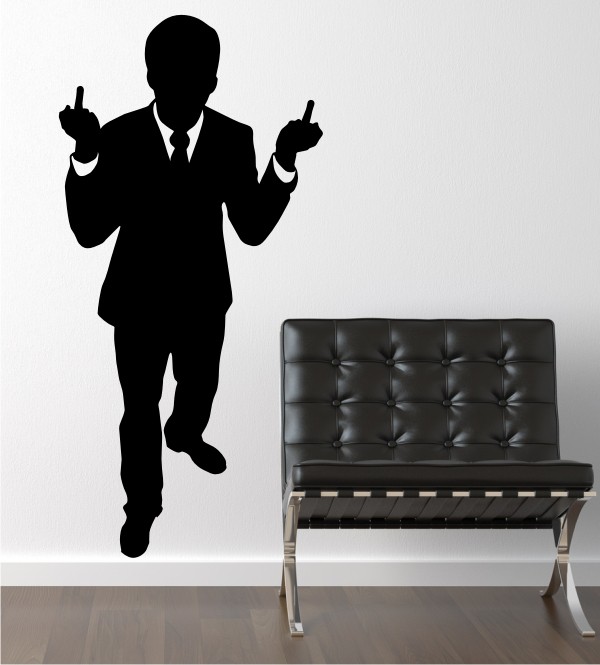 Fuck You als Wandtattoo