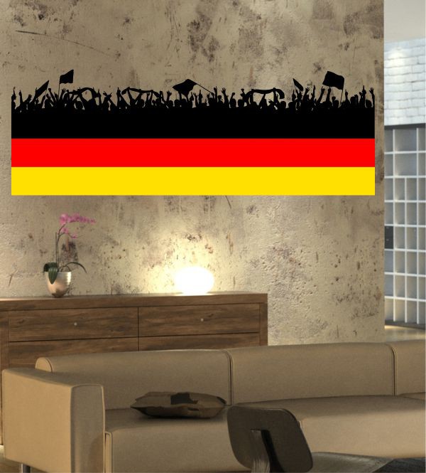 Deutschland Fans als Wandtattoo