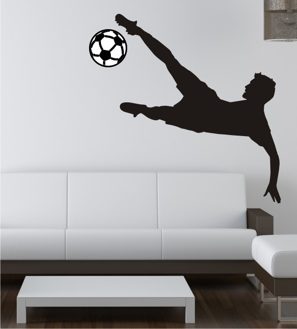 Fußballspieler als Wandtattoo