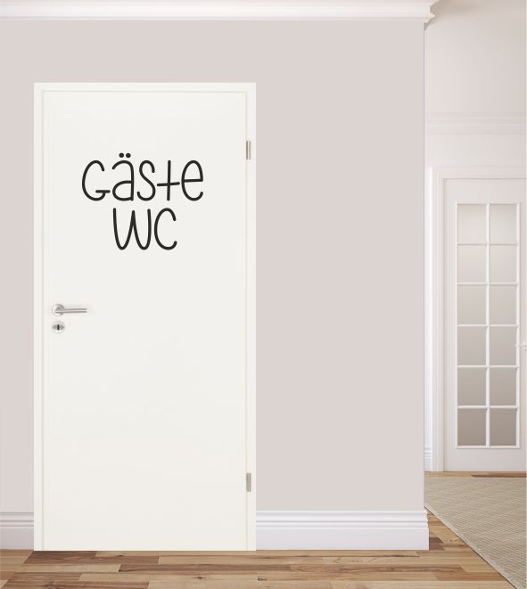Gäste WC als Wandtattoo