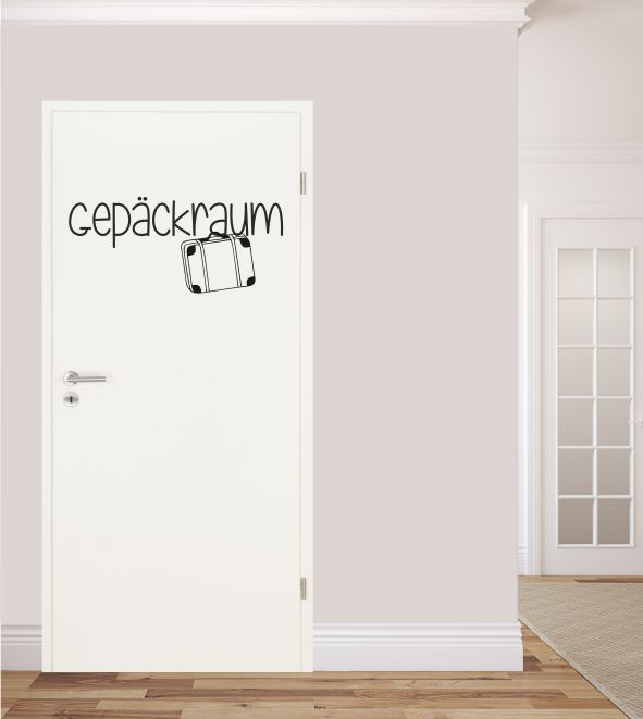 Gepäckraum als Wandtattoo