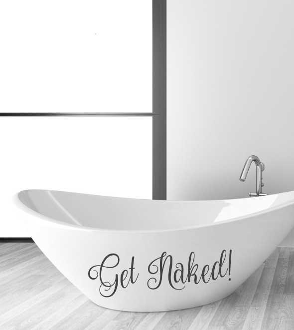 Get Naked als Wandtattoo 