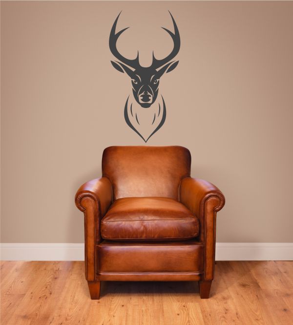 Hirschgeweih als Wandtattoo