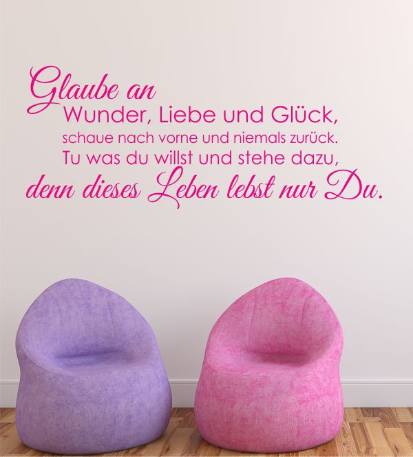 Glaube an... als Wandtattoo