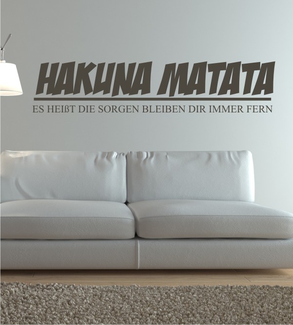 Hakuna Matata als Wandtattoo