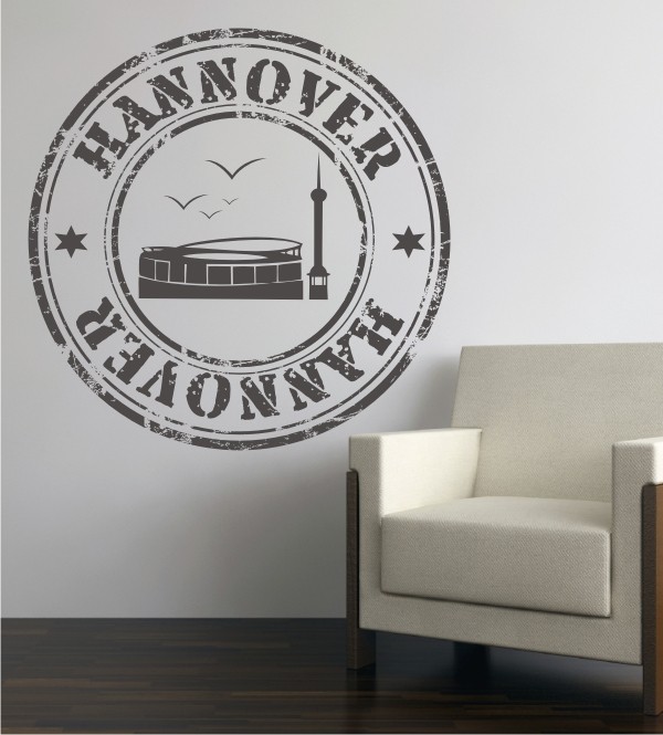 Stempel von Hannover als Wandtattoo 