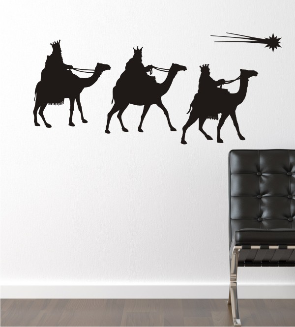 Die heiligen drei Könige als Wandtattoo