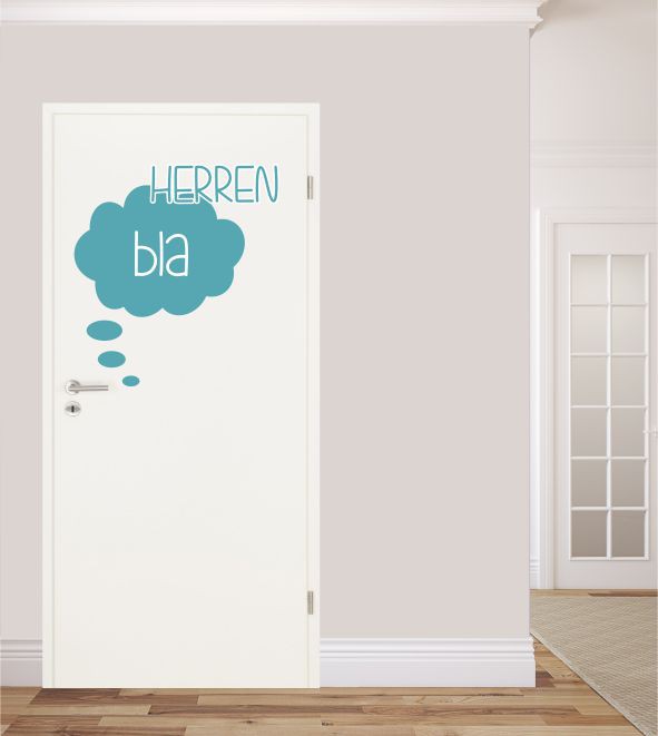 Herren Toilette als Wandtattoo