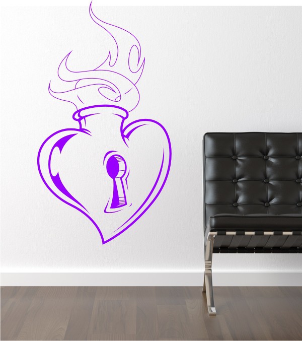 Herz 3 als Wandtattoo