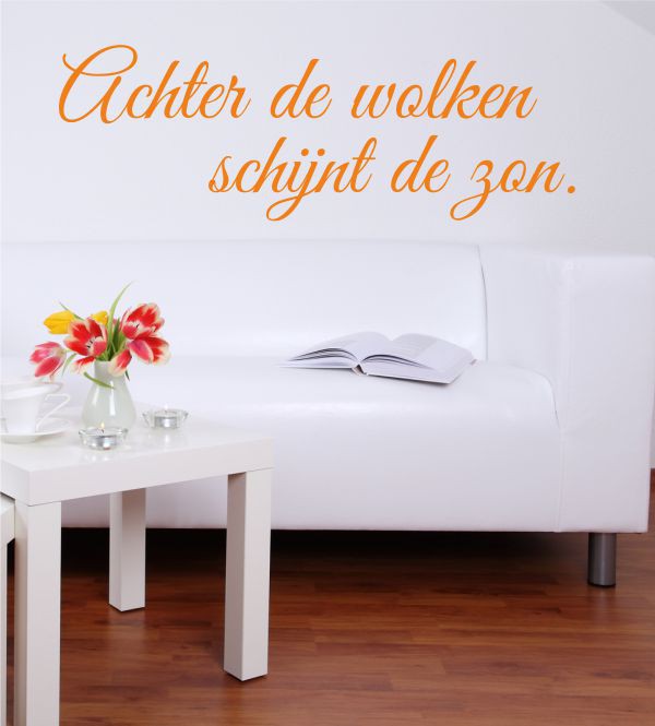 achter de wolken... als Wandtattoo