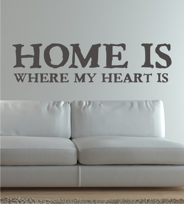 Home is where my Heart is als Wandtattoo