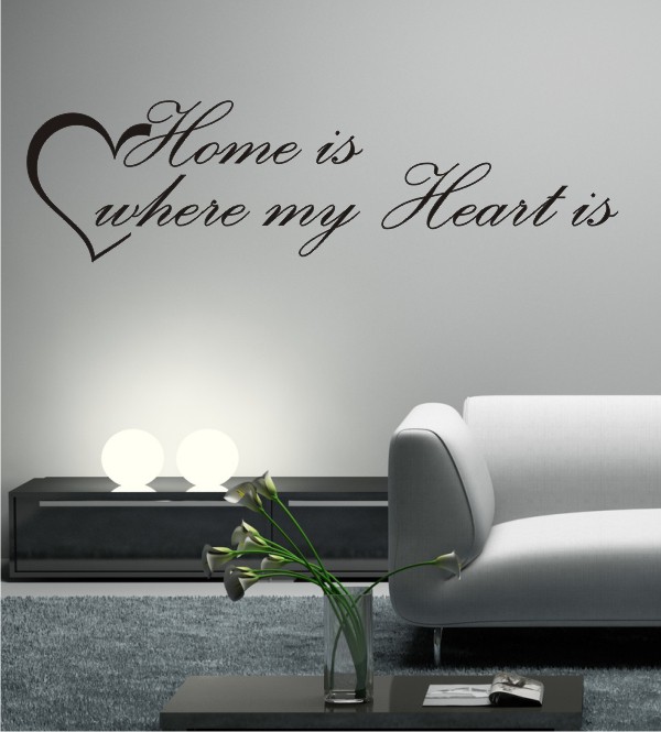 Home is where my Heart is als Wandtattoo