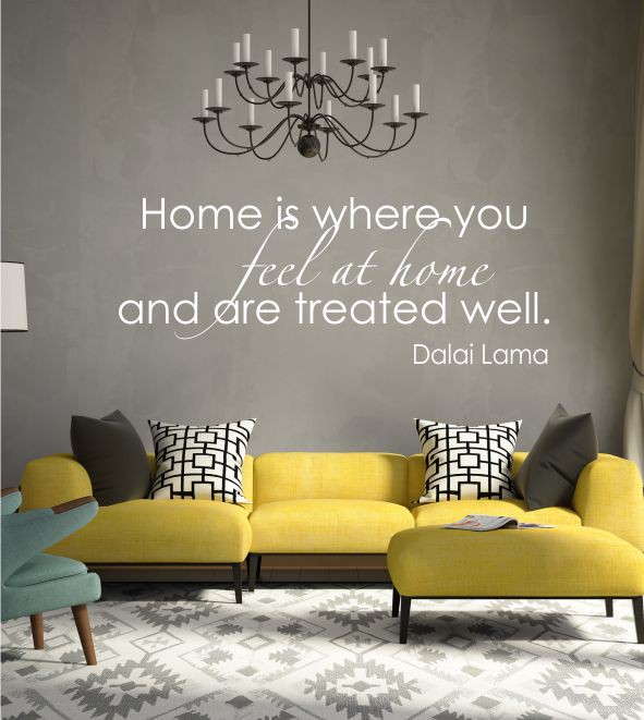 feel at home 2 als Wandtattoo