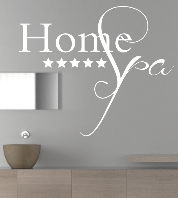 Home Spa als Wandtattoo