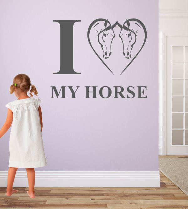 I Love my Horse 1 als Wandtattoo