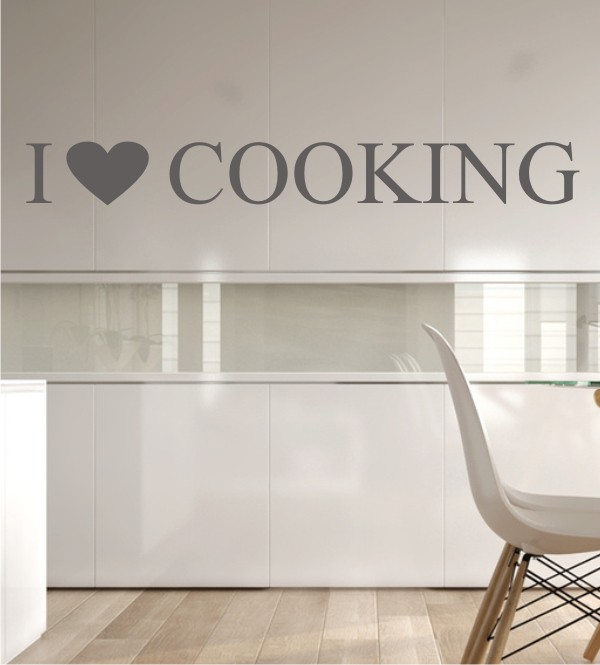 I Love Cooking als Wandtattoo