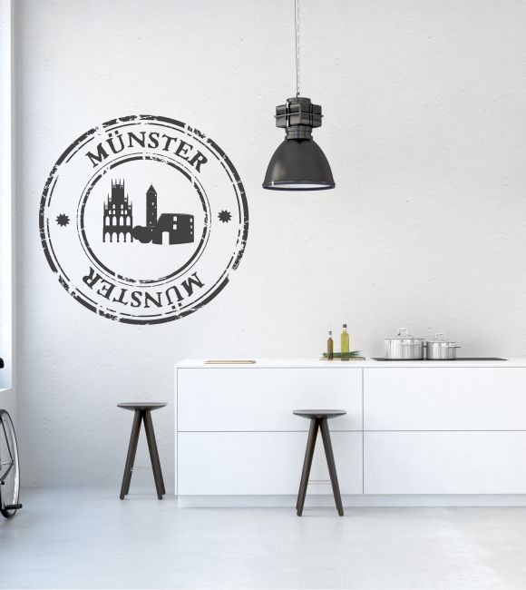 Stempel von Münster als Wandtattoo