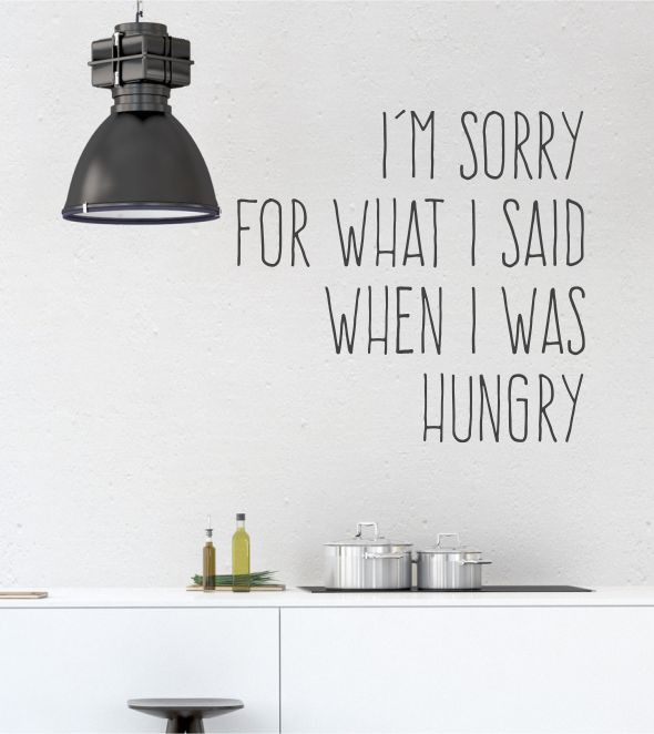 I'm sorry... als Wandtattoo