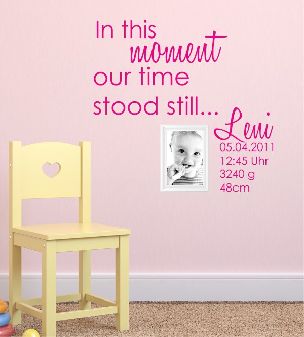 In this moment.. als Wandtattoo