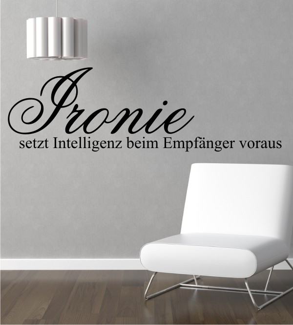 Ironie ... als Wandtattoo