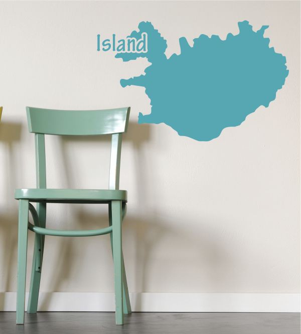 Island als Wandtattoo