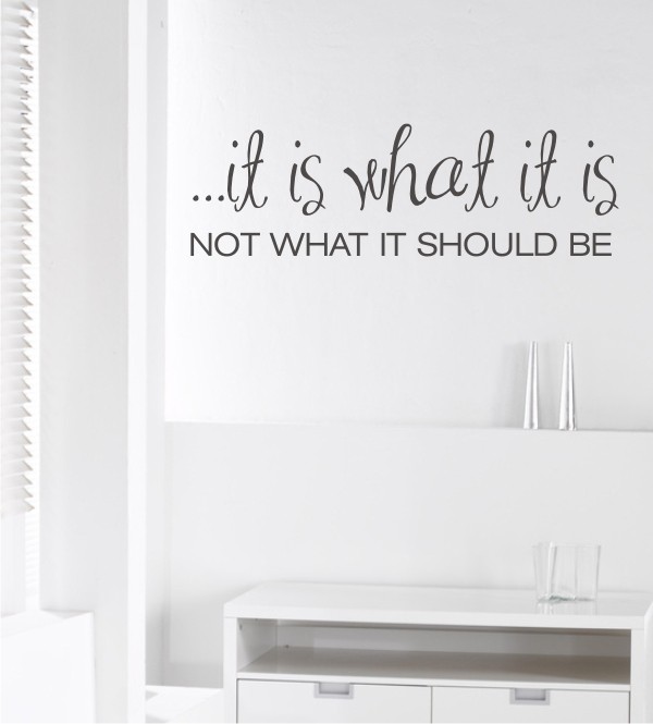 It is what... als Wandtattoo