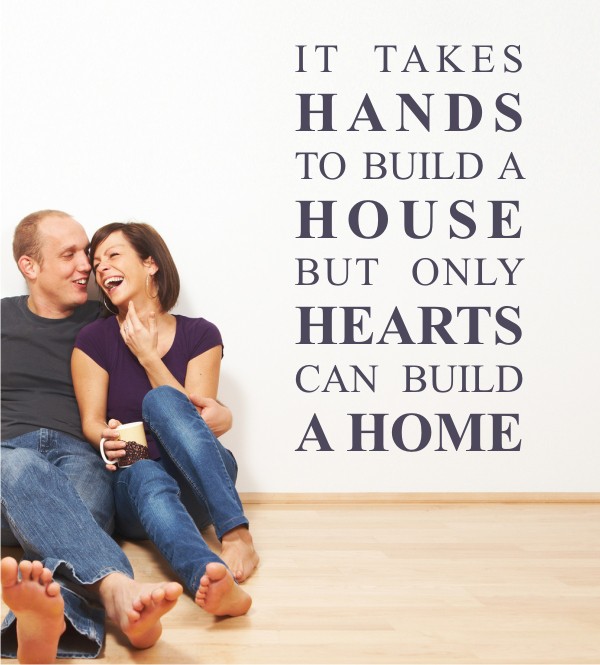 It takes Hands... als Wandtattoo