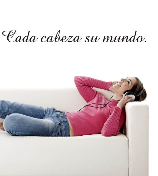 Cada cabeza... als Wandtattoo