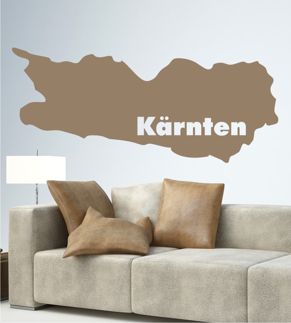 Umriss Kärnten als Wandtattoo