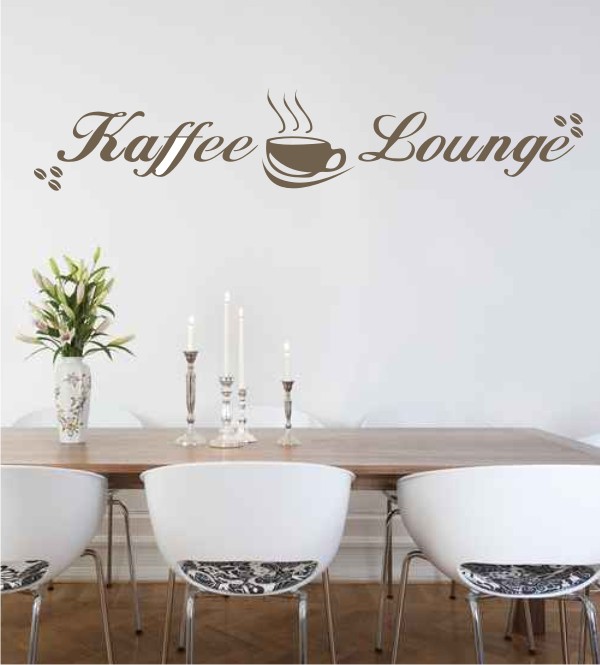 Kaffee Lounge als Wandtattoo