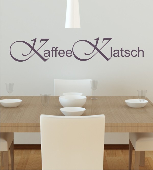 Kaffee Klatsch als Wandtattoo