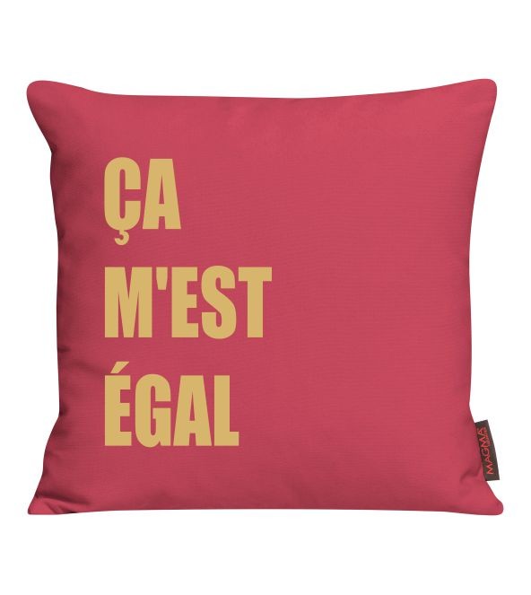 Kissen Ça m'est égal in fett