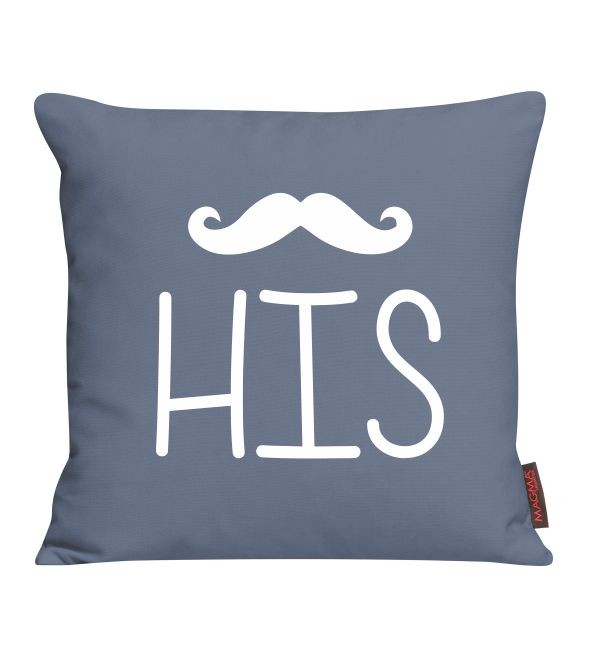 Kissen His mit Schnurrbart