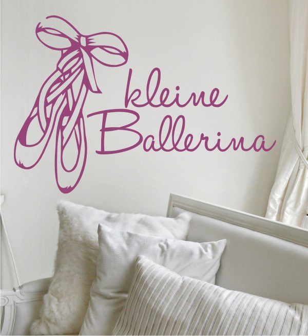Kleine Ballerina als Wandtattoo