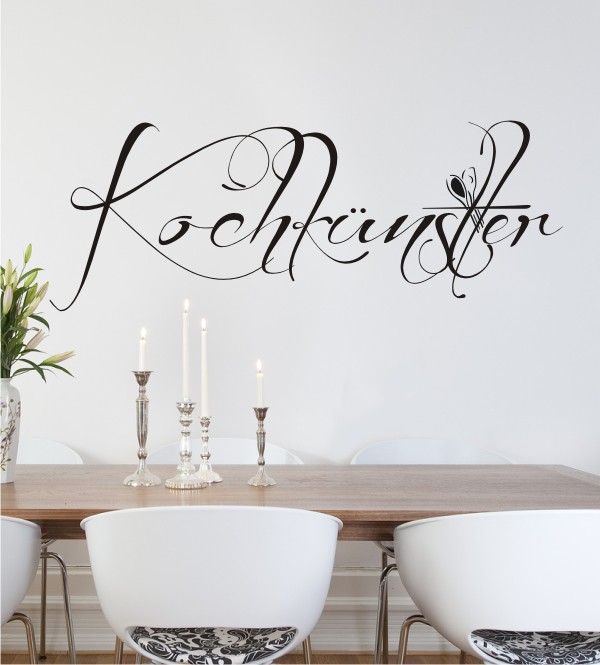 Kochkünstler als Wandtattoo