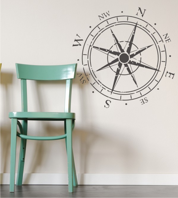 Windrose als Wandtattoo